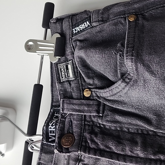 Vintage Versace Jeans Couture Stretch Faded Denim Jeans - Picture 2 of 11